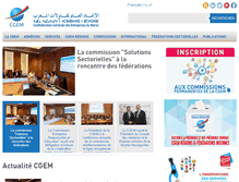 Tablet Screenshot of cgem.ma